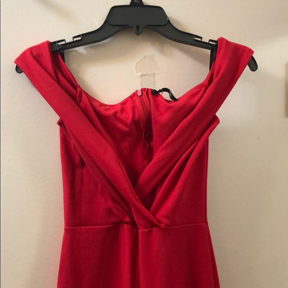NWT Red off the shoulders jumpsuit - Picture 5 of 5